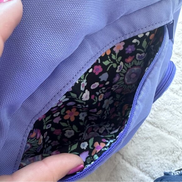 Vera Bradley | "Deep Periwinkle Purple Floral" Lighten Up Essential Backpack - Picture 12 of 16